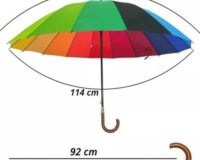 GUARDA CHUVA ARCO IRIS AUTOMÁTICO EXTRA REFORÇADO