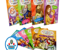 * KIT 10 LIVROS COLORINDO A BÍBLIA