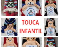 TOUCA DE FRIO INFANTIL COM POMPOM FOFINHO