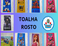 * TOALHA DE ROSTO INFANTIL PERSONAGENS