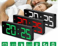 RELÓGIO DESPERTADOR DIGITAL, RELÓGIO LED PARA QUARTO