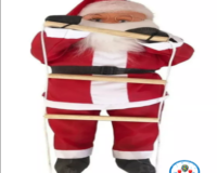 * ENFEITE NATALINO PAPAI NOEL SUBINDO NA ESCADA