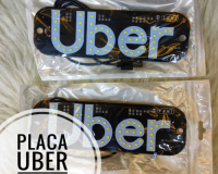 * PLACA PAINEL LETREIRO LUMINOSO VIDRO PARA-BRISA UBER