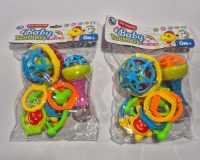 * BRINQUEDO CHOCALHOS PARA BEBÊ 8 PEÇAS COLORIDOS