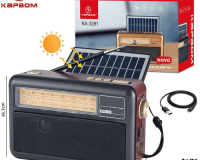 * RÁDIO RETRO AM-FM USB BLUETOOTH CARREGAMENTO SOLAR