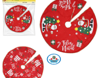 * TAPETE DECORATIVO PARA BASE PÉ ÁRVORE DE NATAL 40 CM