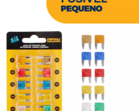 * KIT 10 FUSÍVEL AUTOMOTIVO PEQUENO LÂMINA MINI 05A ATÉ 30A