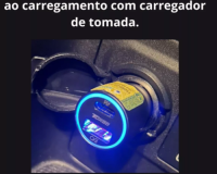 * CARREGADOR VEICULAR DUPLO USB E TIPO-C TURBO 60W