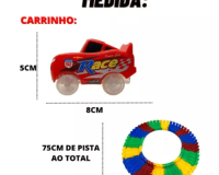 BRINQUEDO PISTA MALUCA CARRINHO A PILHA COM 56 PEÇAS