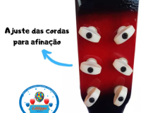 BRINQUEDO MINI VIOLÃO MADEIRA SEMI PROFISSIONAL 6 CORDAS