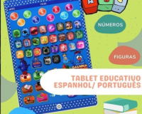 BRINQUEDO TABLET INTERATIVO BILÍNGUE GALINHA PINTADINHA