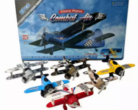 * BRINQUEDO MINIATURA DE AVIÃO DE METAL FRICÇÃO