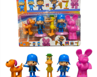 BRINQUEDO 5 BONECOS POCOYO ELLY PATO LOULA