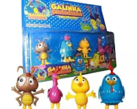 BRINQUEDO 4 BONECOS GALINHA PINTADINHA