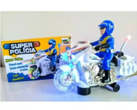 BRINQUEDO SUPER MOTO DE POLÍCIA SOM LUZ E MOVIMENTO