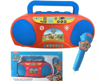 BRINQUEDO BOOMBOX E KARAOKÊ E MICROFONE