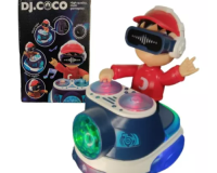 BRINQUEDO DJ COCO ANDA, TOCA MÚSICA COM LEDS