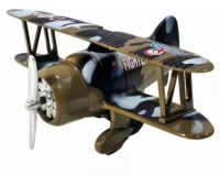 * BRINQUEDO MINIATURA DE AVIÃO DE METAL FRICÇÃO