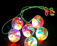 * BRINQUEDO BOLA GEL LUZES LED PISCA-PISCA PEIXE LUMINOSO PULA