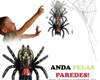 * BRINQUEDO ARANHA GRUDENTA ANDA NAS PAREDES GRUDA NO VIDRO