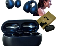 FONE ESTILO DE CONDUÇÃO ÓSSEA TRUE SEM FIO BLUETOOTH EARBUDS CLIP